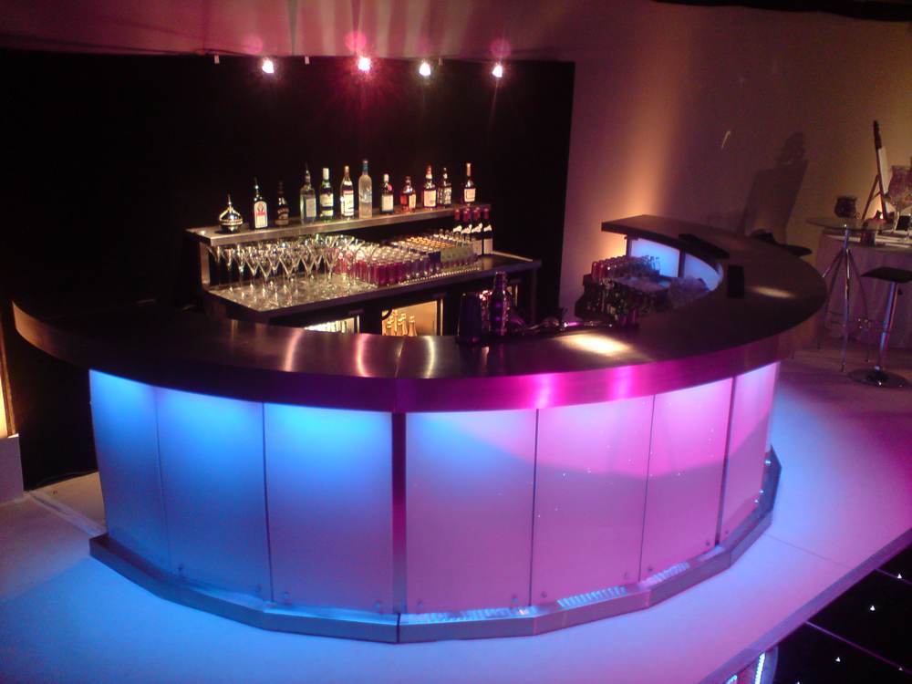 accessories round bar marquee bars illuminated marquees rental events throughout hire