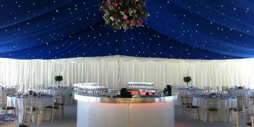 Accessories - 3m LED Circular Bar with Blue Starcloth roof