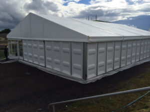 Industrial Hire - ABS Hard Sided Structure on a 3m eave